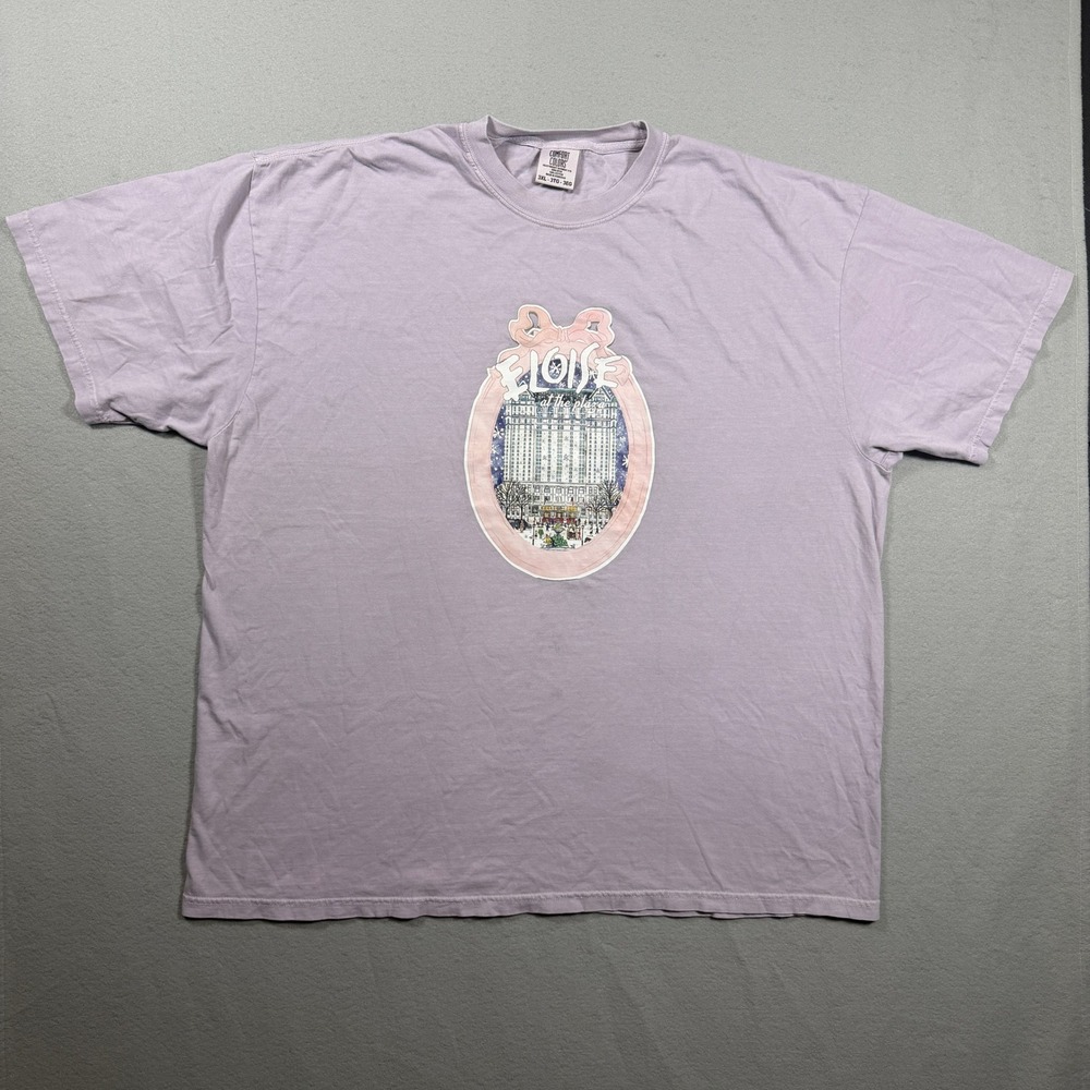 Comfort Colors Unisex Eloise At The Plaza Graphic T-Shirt 3XL Lavender Cotton